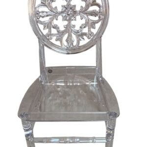 كرسي شفاف فاخر بتصميم ملكي