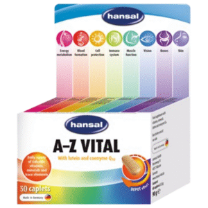 Hansal MULTIVITAMIN - Supplement with Lutein & Coenzyme Q10 – (30 Caplets)