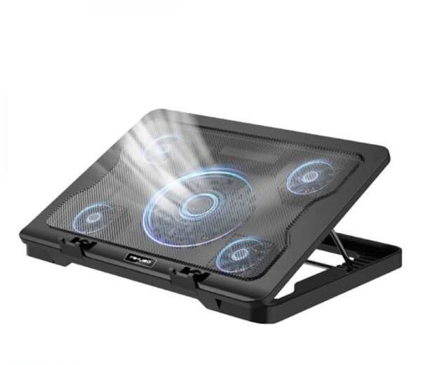 Mistral‑5 CoolStand – تبريد فوري للابتوب بخمس مراوح وراحة فائقة