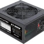 مزود طاقة 600 واط  - ATX PSU مع موصلات 6+2 دبوس، حماية PFC مزود طاقة للألعاب KY-600 باللون الأسود