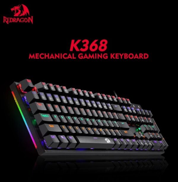 ⁦لوحة مفاتيح ميكانيكية للألعاب - K368 Mechanical Gaming Keyboard⁩ - الصورة ⁦4⁩