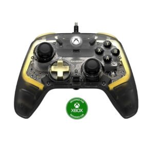 GameSir KALEID FLUX – يد تحكم سلكية شفافة بتصميم ذهبي أنيق لـ Xbox