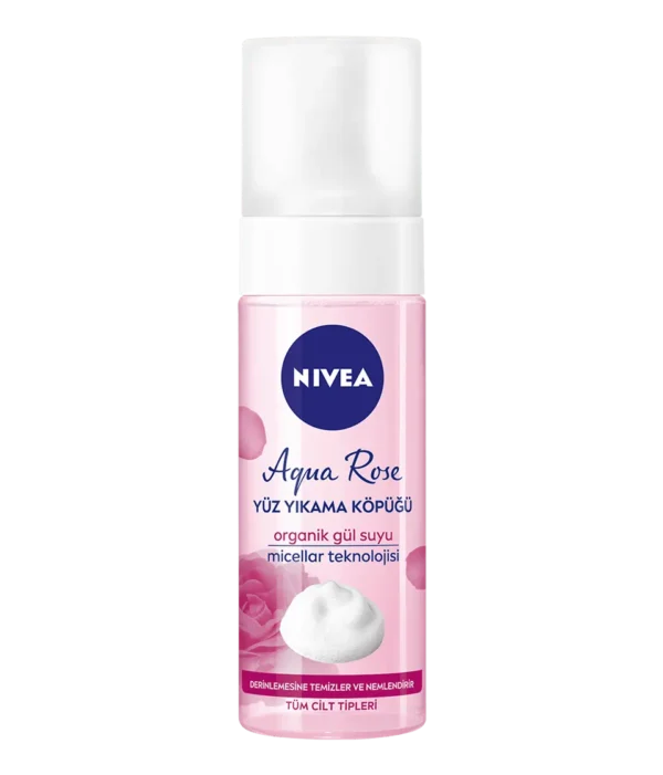 غسول نيفيا بماء الورد لجميع انواع البشرة – NIVEA Aqua Rose Micellar Foam Cleanser